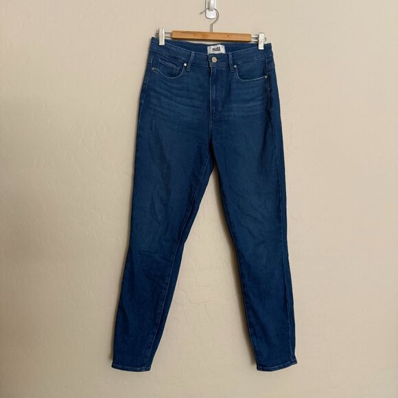 Paige Margot Ankle High Rise Skinny Jeans Women's Size 28/6 Amia Wash - Picture 2 of 12